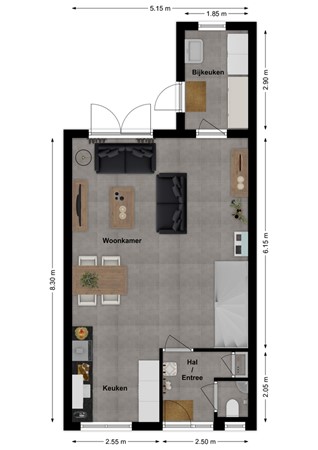Altena's Laantje 1E, 4286 BD Almkerk - Plattegrond Altena's Laantje 1E Almkerk Begane grond.jpg