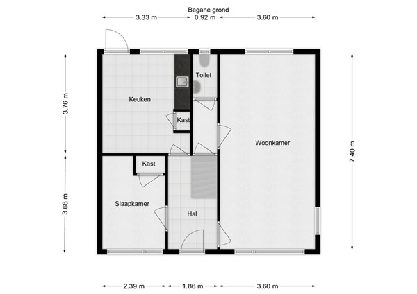 Crispijnstraat 2, 5171 CH Kaatsheuvel - 22 - Plattegrond BG.jpg