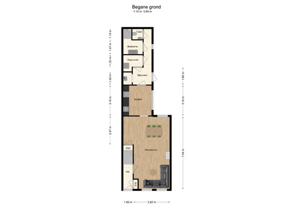 Laageinde 65C, 5142 EG Waalwijk - 1 - Plattegrond BG.jpg