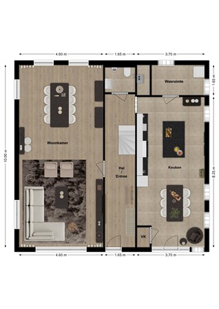 Maasdijk 14, 4283 GA Giessen - Plattegrond Maasdijk 14 Giessen Begane grond.jpg