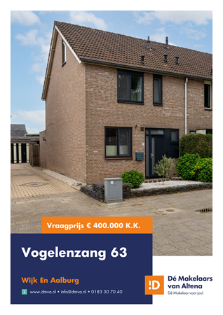 Brochure preview - Brochure Vogelenzang 63 Wijk en Aalburg.pdf