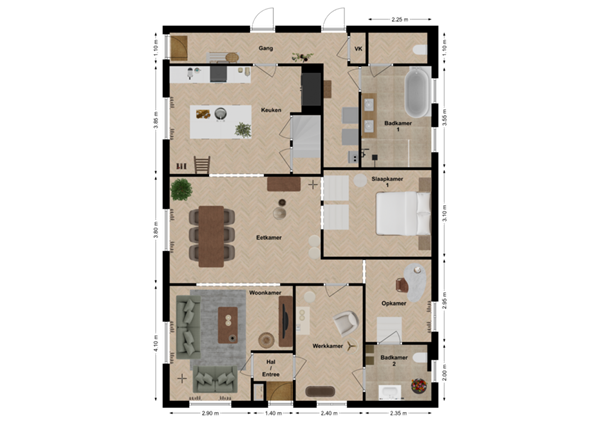 Maasdijk 29, 4284 VB Rijswijk (Nb) - PLattegrond begane grond.png