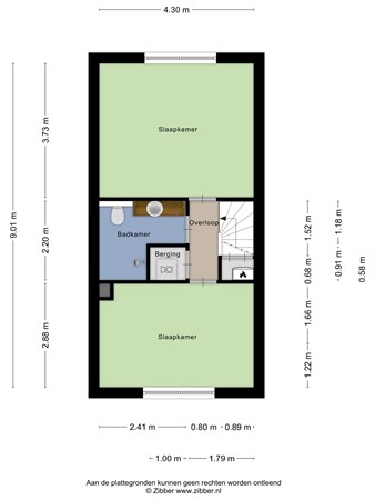 Melkweg 4, 4286 CE Almkerk - Plattegrond Melkweg 4 Almkerk Verdieping.jpg