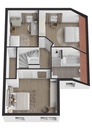 Tempelierstraat 25, 4261 DD Wijk en Aalburg - Plattegrond 3D Tempelierstraat 25 Wijk en Aalburg Verdieping.jpg