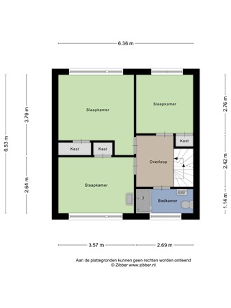Burgemeester van Rijswijkstraat 8, 4285 XW Woudrichem - Plattegrond Burgemeester van Rijswijkstraat 8 Woudrichem Verdieping.jpg