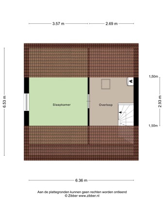 Burgemeester van Rijswijkstraat 8, 4285 XW Woudrichem - Plattegrond Burgmeester van Rijswijkstraat 8 Woudrichem Zolder.jpg
