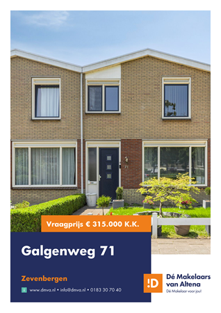 Brochure preview - Brochure Galgenweg 71 Zevenbergen.pdf