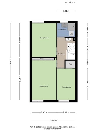 Galgenweg 71, 4761 KR Zevenbergen - Plattegrond eerste verdieping.jpg