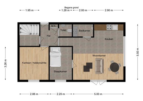 Kleine Heistraat 16K421, 4884 ME Wernhout - 26 - Plattegrond BG.jpg