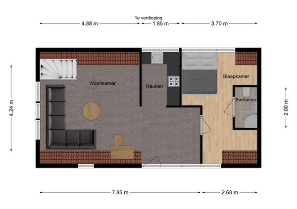 Kleine Heistraat 16K421, 4884 ME Wernhout - 27 - Plattegrond EV.jpg