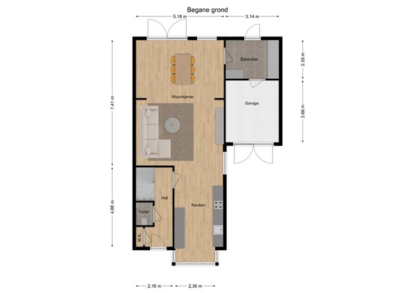 Hoofdstraat 144, 5171 DH Kaatsheuvel - 1 - Plattegrond BG.jpg