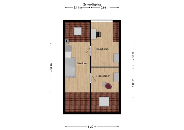 Hoofdstraat 144, 5171 DH Kaatsheuvel - 3 - Plattegrond TV.jpg
