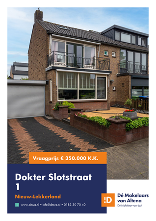 Brochure preview - Brochure Dokter Slotstraat 1 Nieuw-Lekkerland.pdf