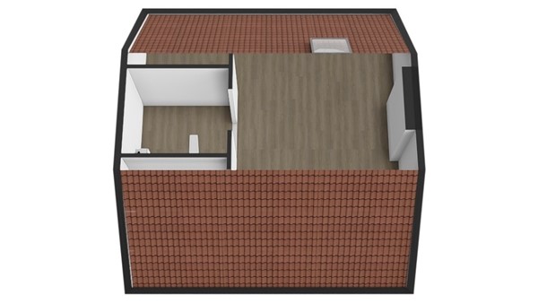 Dokter Slotstraat 1, 2957 AJ Nieuw-Lekkerland - Plattegrond zolder 3D.jpg