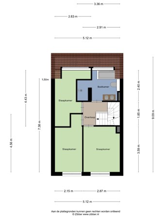 Langewerf 15, 4273 XS Hank - Plattegrond eerste verdieping.jpg