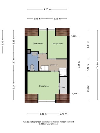 Hoogtstraat 26, 3341 XG Hendrik-Ido-Ambacht - Plattegrond Hoogstraat 26 Hendrik Ido Ambacht Verdieping.jpg