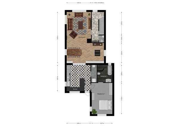 Rijksstraatweg 87, 4254 XC Sleeuwijk - Plattegrond begane grond.jpg