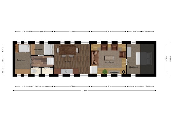 Veense Put 126, 4264 AL Veen - Plattegrond woonboot.jpg