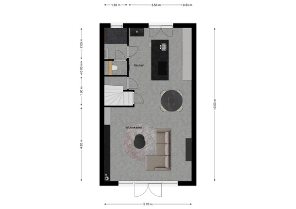 Boomgaard 37, 4255 JR Nieuwendijk - Plattegrond begane grond.jpg