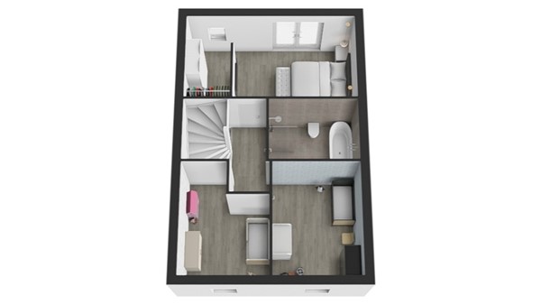 Boomgaard 37, 4255 JR Nieuwendijk - Plattegrond 3d Verdieping.jpg