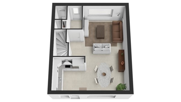Merweplein 39, 4285 CR Woudrichem - Plattegrond 3d Begane grond.jpg