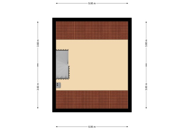 Merweplein 39, 4285 CR Woudrichem - Plattegrond zolder.jpg
