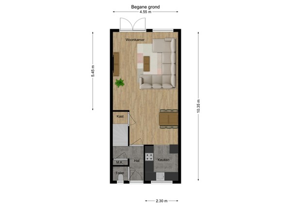 Molenbeek 29, 5172 CH Kaatsheuvel - 1 - Plattegrond BG.jpg