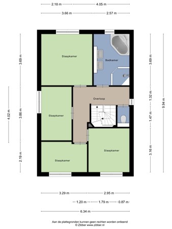 Weteringshof 1, 4265 JV Genderen - Plattegrond eerste verdieping.jpg