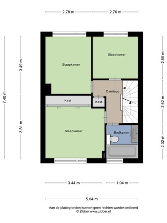 Postelstraat 27, 4251 HA Werkendam - Plattegrond Postelstraat 27 Werkendam Verdieping.jpg