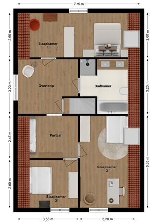 Maasdijk 50, 4284 VC Rijswijk (Nb) - Plattegrond Maasdijk 50 Rijswijk NB Verdieping.jpg