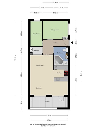 Gedempte Haven 19B, 4251 CA Werkendam - Plattegrond Gedempte Haven 19b Werkendam.jpg