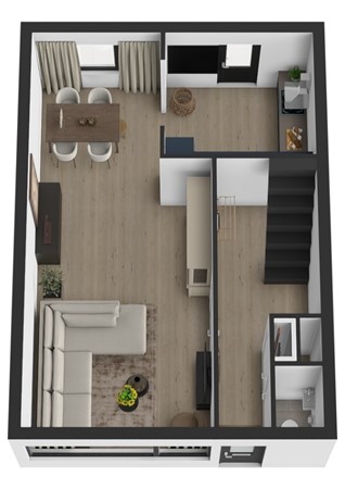Morgenstraat 12, 5305 CJ Zuilichem - Plattegrond 3D Morgenstraat 12 Zuilichem Begane grond.jpg
