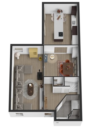 Groenendijk 8, 4285 WB Woudrichem - Plattegrond 3D Groenendijk 8 Woudrichem.jpg