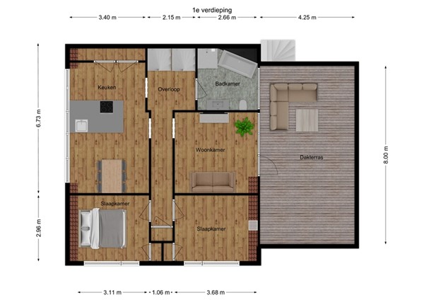 Hoofdstraat 20, 5171 DD Kaatsheuvel - 2 - Plattegrond EV.jpg