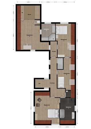 Hillsestraat 10, 4269 VG Babyloniënbroek - Plattegrond Hillsestraat 10 Babylonienbroek Verdieping.jpg