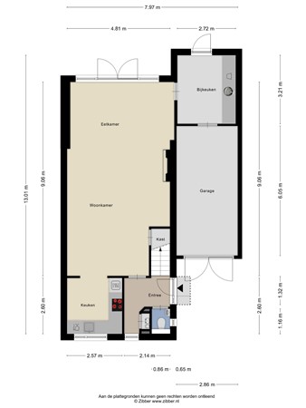 van der Beekstraat 30, 4265 HS Genderen - Plattegrond Van der Beekstraat 30 Genderen Begane grond.jpg