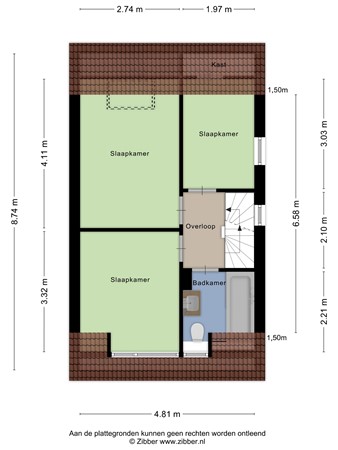 van der Beekstraat 30, 4265 HS Genderen - Plattegrond Van der Beekstraat 30 Genderen Verdieping.jpg
