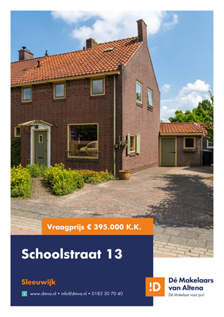 Brochure preview - Brochure Schoolstraat 13 Sleeuwijk.pdf