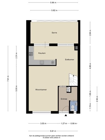 Van der Duyn van Maasdamstraat 13, 4286 BE Almkerk - Plattegrond Van der Duyn van Maasdamstraat 13 Almkerk Begane grond.jpg