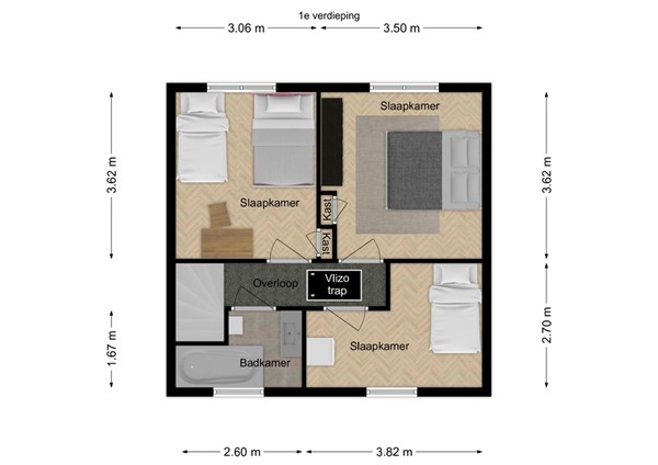 Christiaan Huygensstraat 26, 5025 EE Tilburg - 2 - Plattegrond EV.jpg