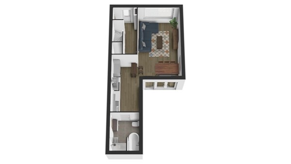 Wierinxwal 5, 4251 XK Werkendam - Plattegrond 3D begane grond.jpg