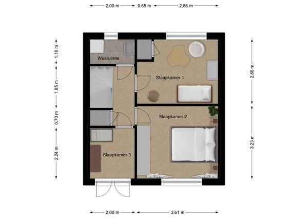 Wierinxwal 5, 4251 XK Werkendam - Plattegrond verdieping.jpg