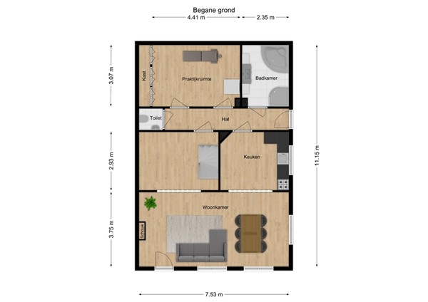 Loonsevaert 52, 5171 LK Kaatsheuvel - 1 - Plattegrond BG.jpg