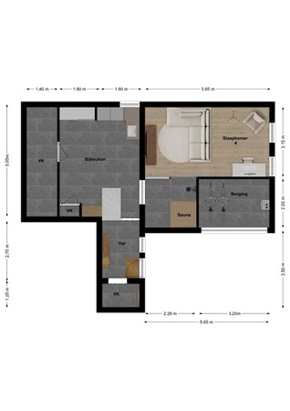 Buitendijk 70, 4273 GC Hank - Plattegrond Buitendijk 70 Hank Souterrain.jpg