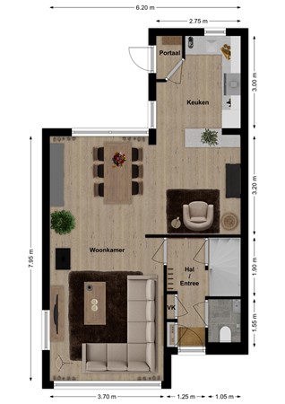 Dokter Oosteromstraat 16, 4281 LD Andel - Plattegrond Dokter Oosteromstraat 16 Andel Begane grond.jpg