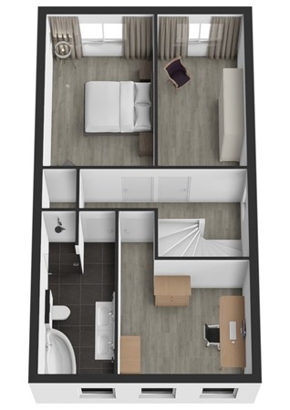 Broeksehof 13, 4269 VK Babyloniënbroek - Plattegrond 3D Broeksehof 13 Babylonienbroek Verdieping.jpg