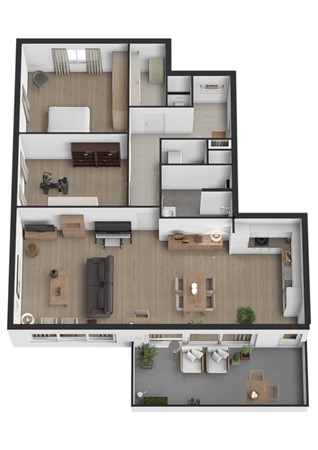 Markt 7, 4261 DC Wijk en Aalburg - Plattegrond 3D Markt 7 Wijk en Aalburg.jpg