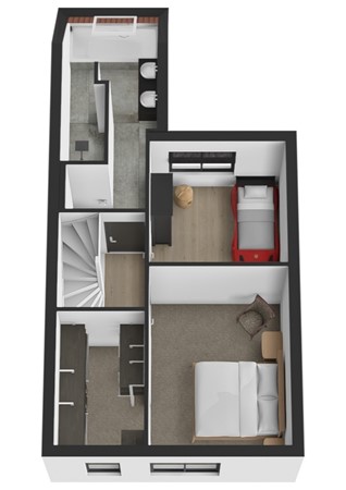 Laan van Welgelegen 75, 4251 KK Werkendam - Plattegrond 3D Laan van Welgelegen 75 Werkendam Verdieping.jpg