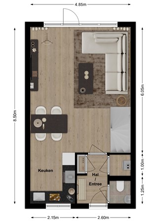 Gulderling 20, 4281 JE Andel - Plattegrond Gulderling 20 Andel Begane grond.jpg
