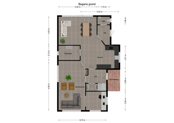 Benedenkerkstraat 80, 5165 CD Waspik - 1 - Plattegrond BG.jpg